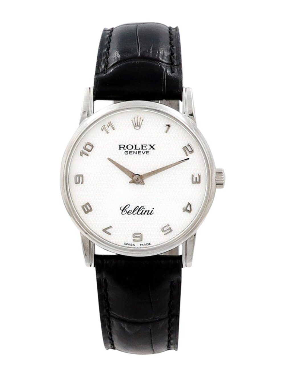 Rolex 32mm 18K White Gold Cellini 5116 Watch Mother of Pearl Year 2002 w/ Paper